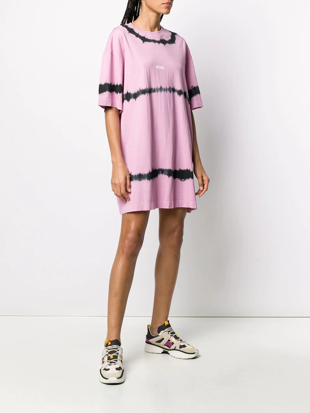 tie-dye print T-shirt dress - 3