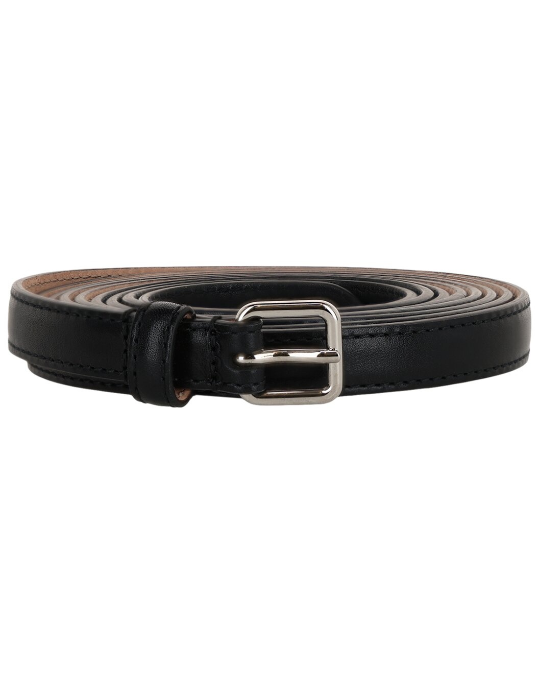 Alexander McQueen Long Thin Leather Belt - 1