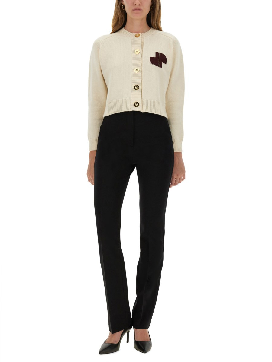 CARDIGAN WITH INLAY LOGO - 2
