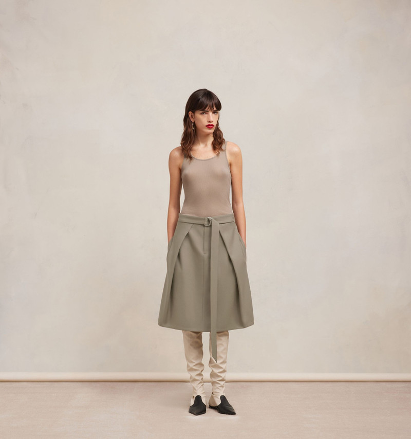 A Line Skirt With Floating Panels 3