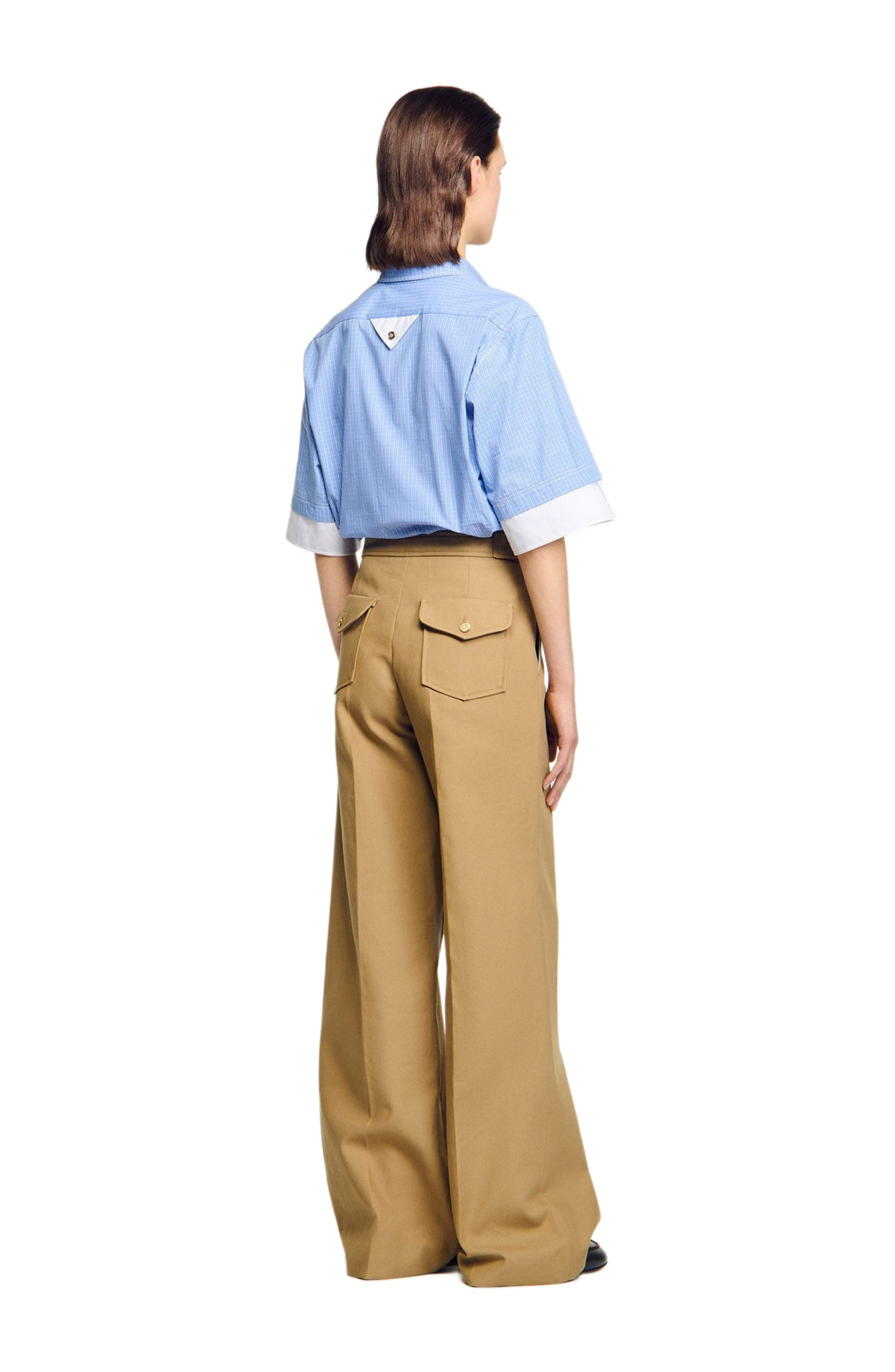SANDRO Cotton suit trousers in Beige at Nordstrom - 2