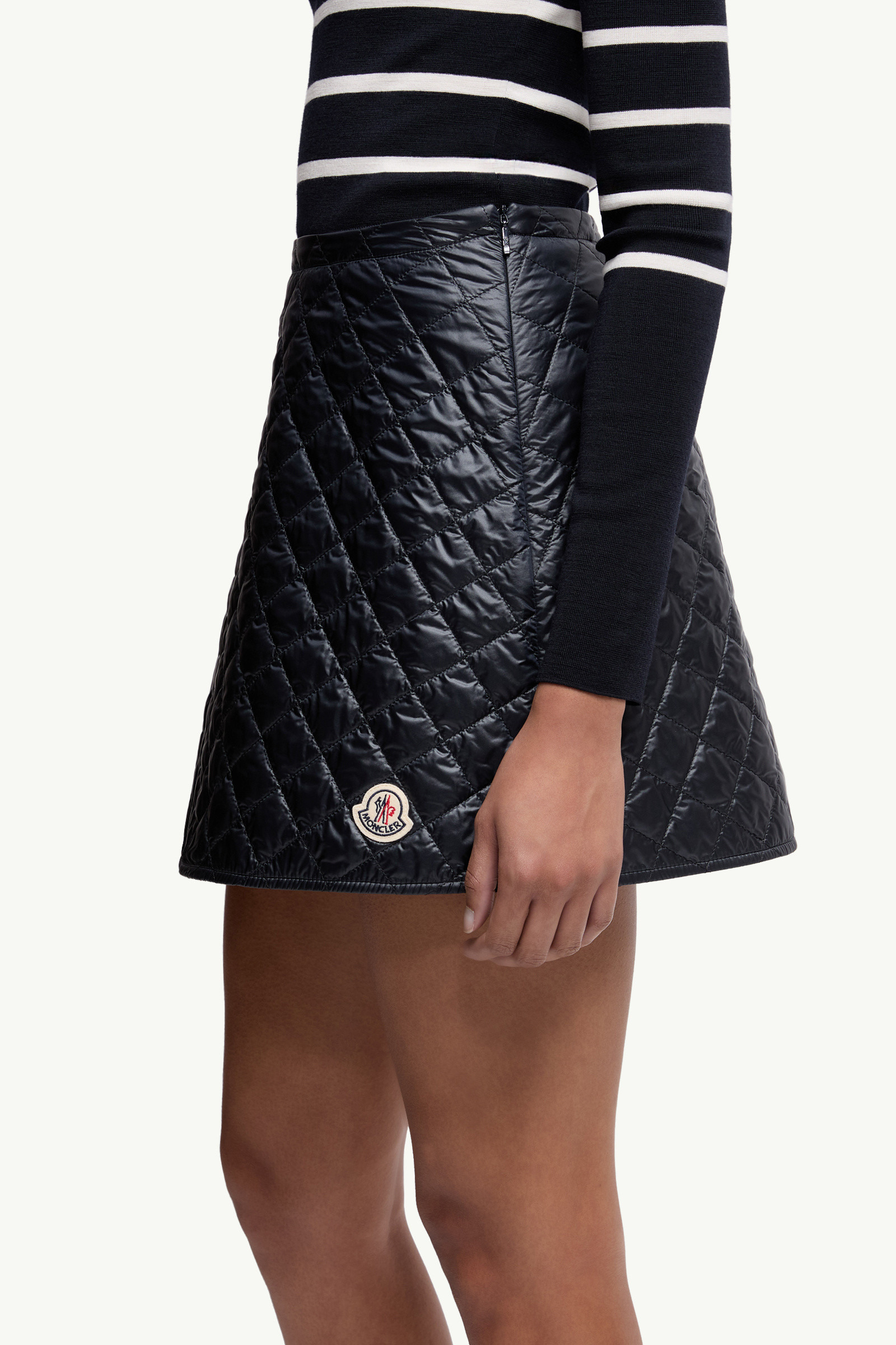 Diamond-Quilted Mini Skirt - 4