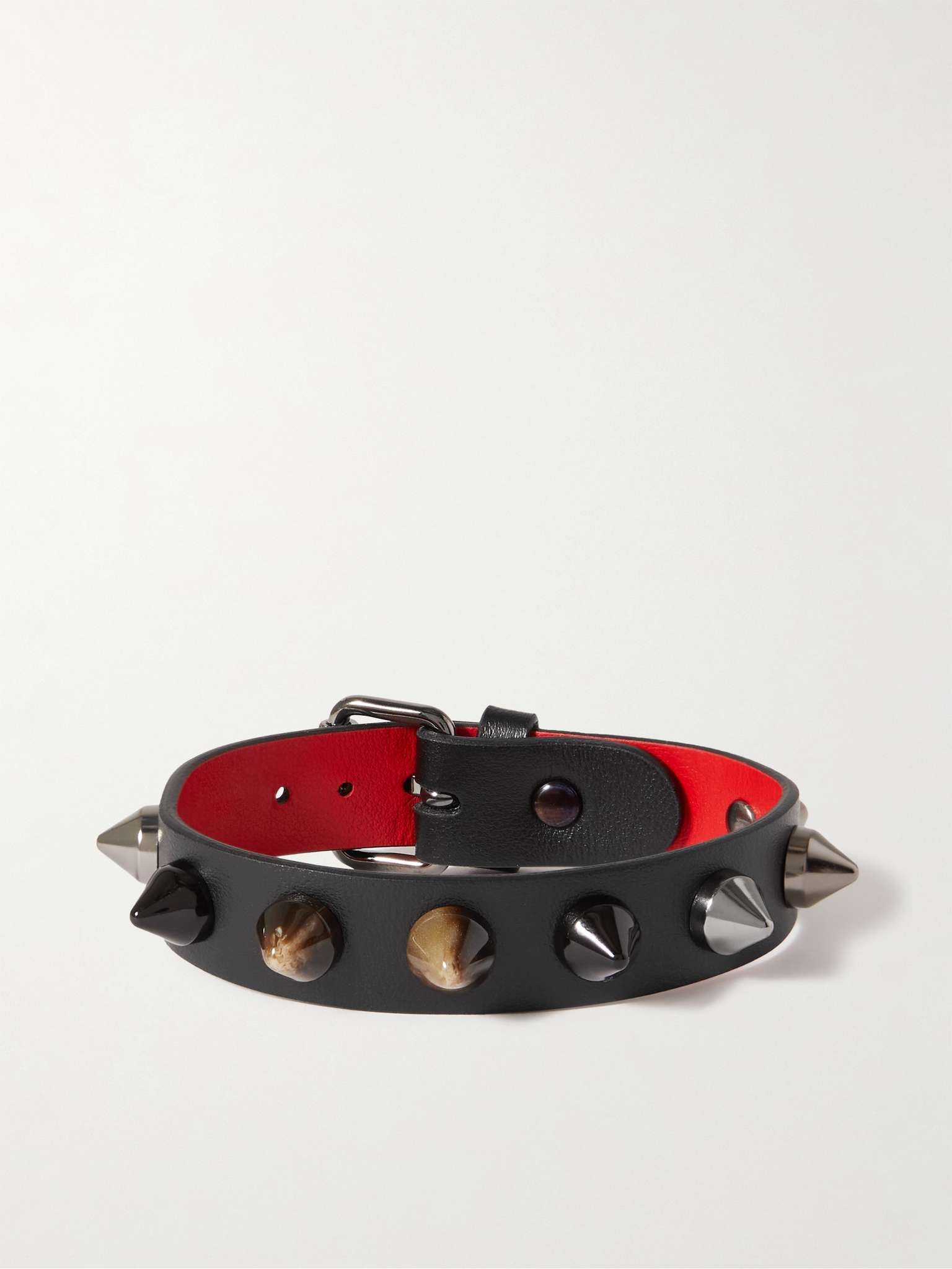 Spiked Leather Bracelet - 1