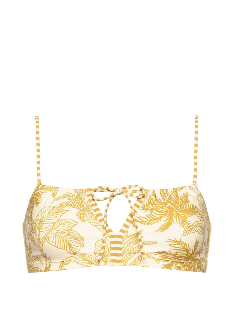 Rêve floral-print bikini top 1