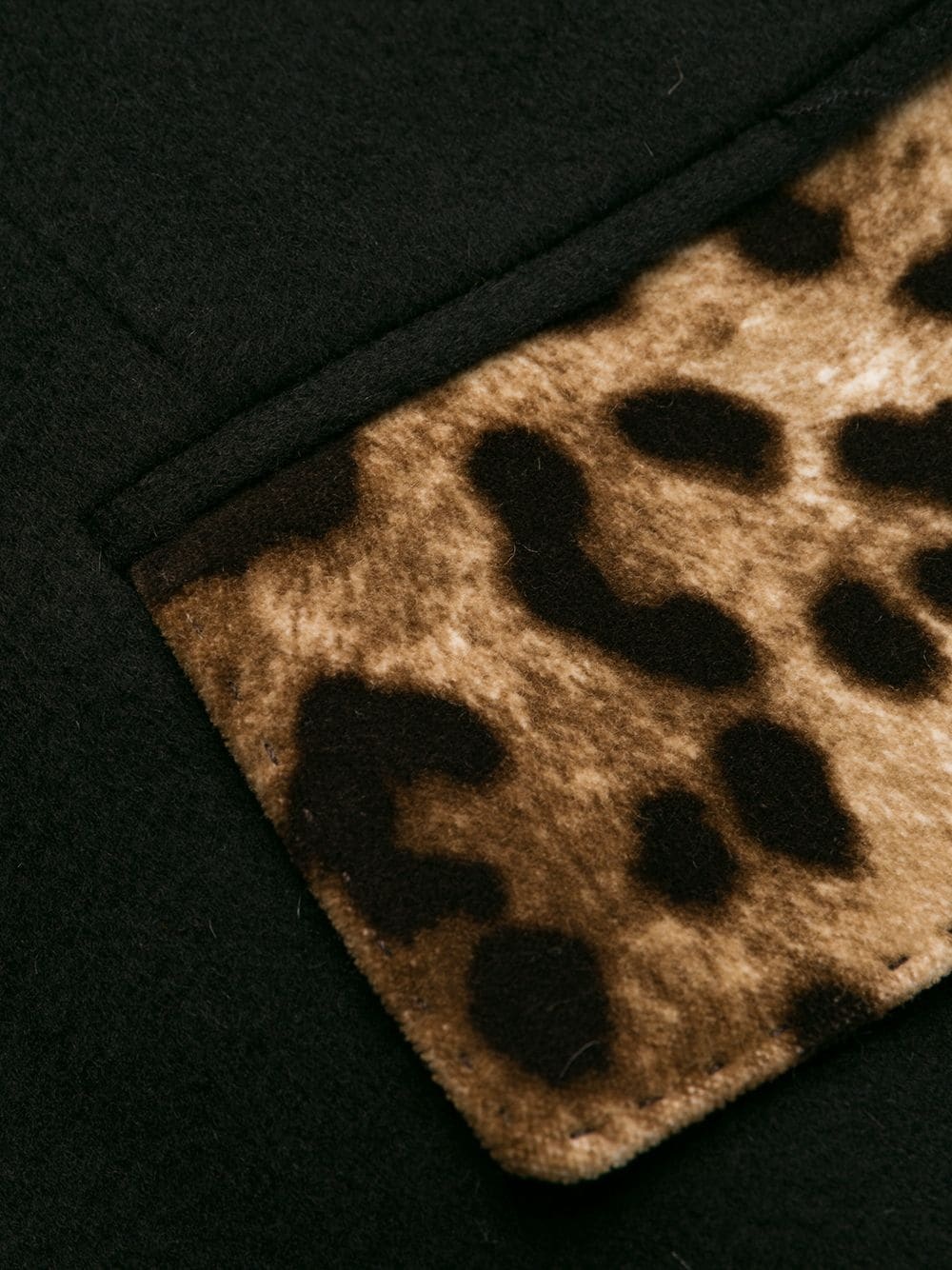 tailored leopard print panel coat - 6