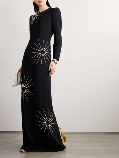 Dries Van Noten Dalista embellished crepe maxi dress outlook