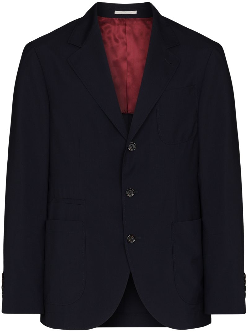 single-breasted suit jacket - 1