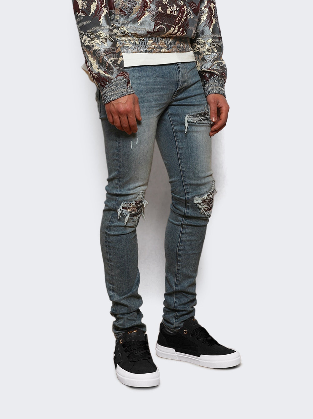 Croc Debossed Sunset Skate Black - 2