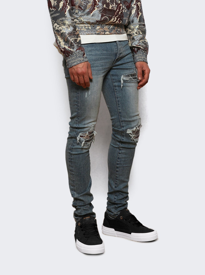AMIRI Croc Debossed Sunset Skate Black outlook
