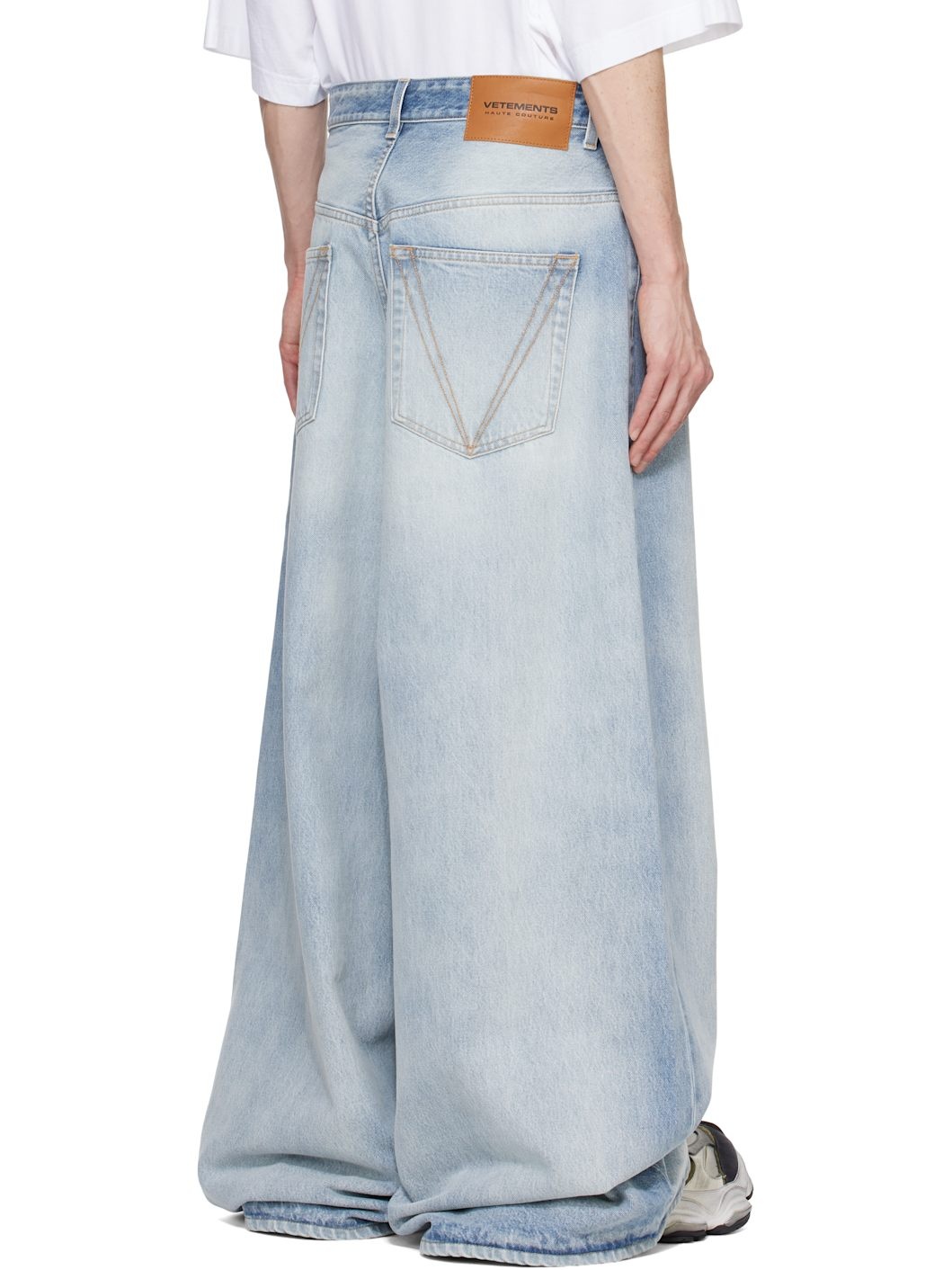 Blue Oversized Baggy Jeans - 3