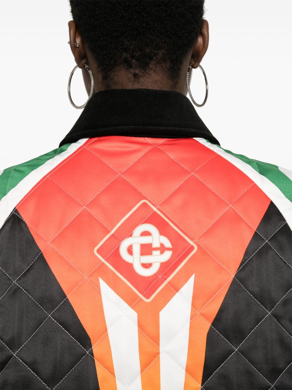 Tennis Club quilted bomber jacket - 5