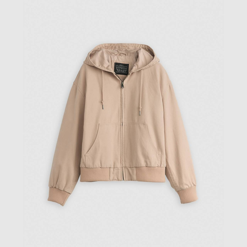 RELAXED HOODED BOMBER JACKET 1