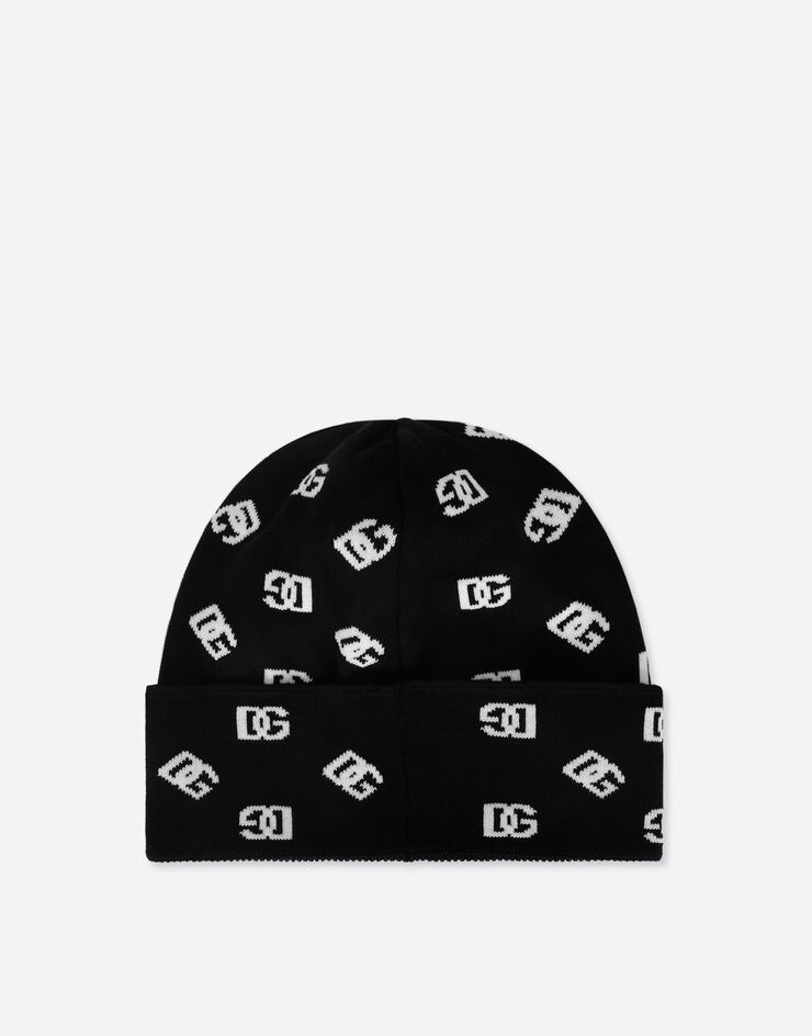 Jacquard knit hat with DG Monogram - 2