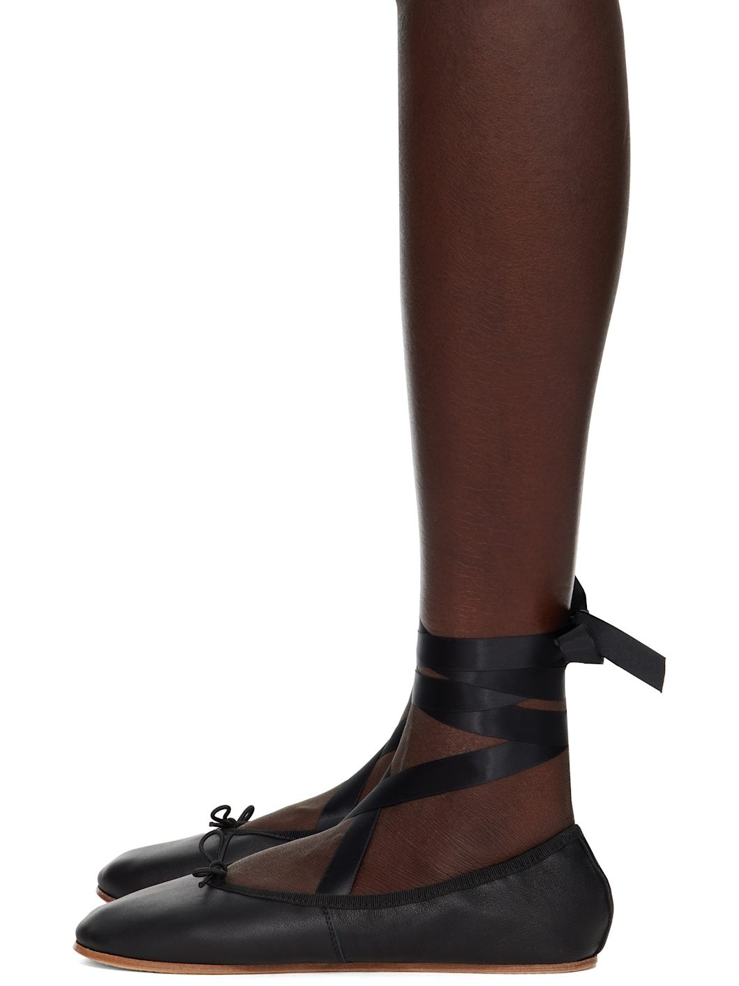 Black Sophia Ballerina Flats - 3