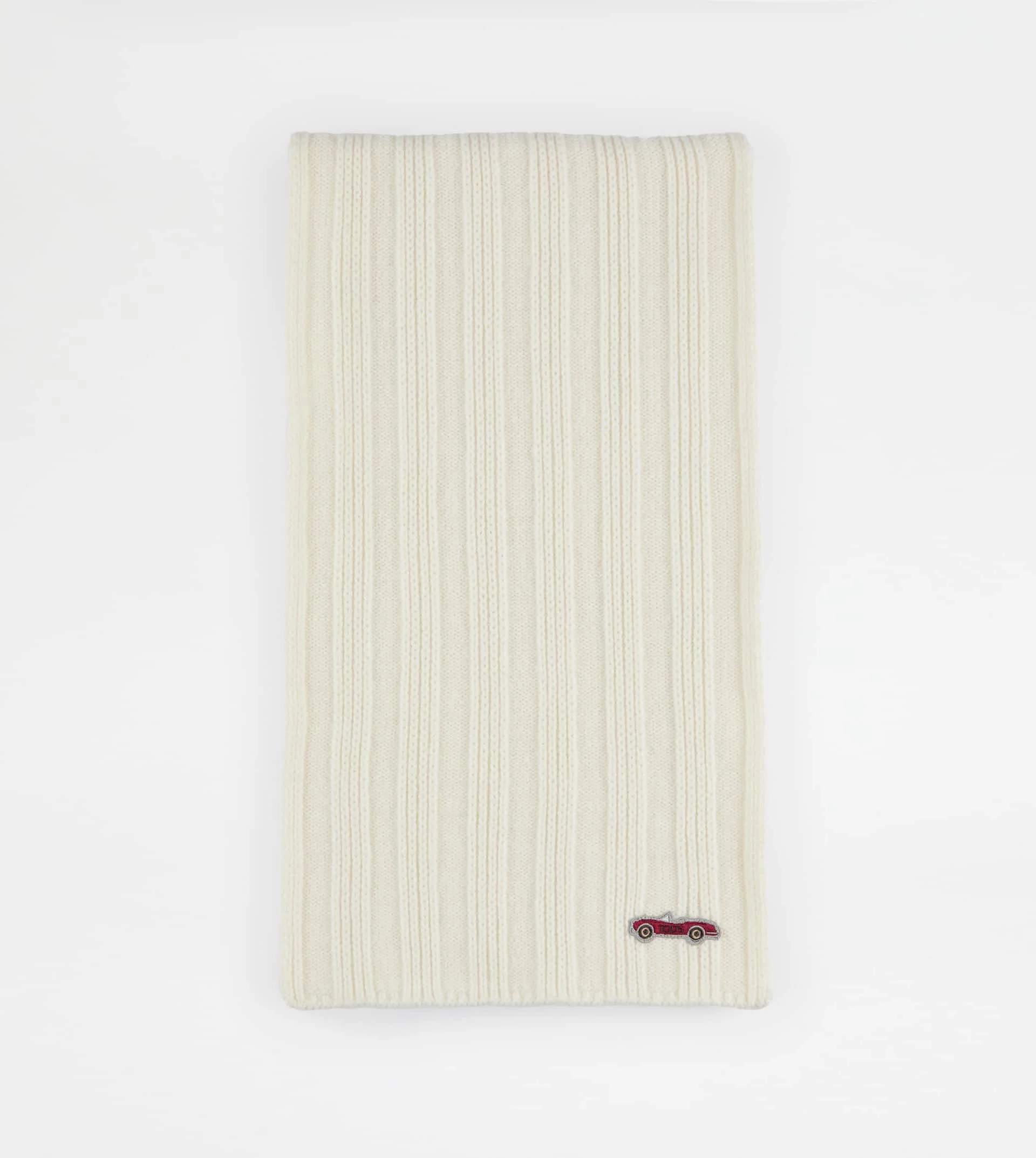 SCARF IN WOOL AND CASHMERE - WHITE - 1