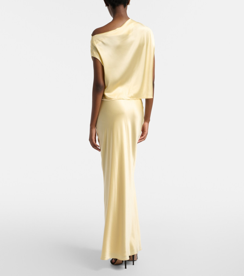 Silk satin maxi skirt 6