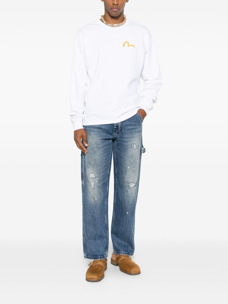 EVISU crew-neck logo sweater outlook