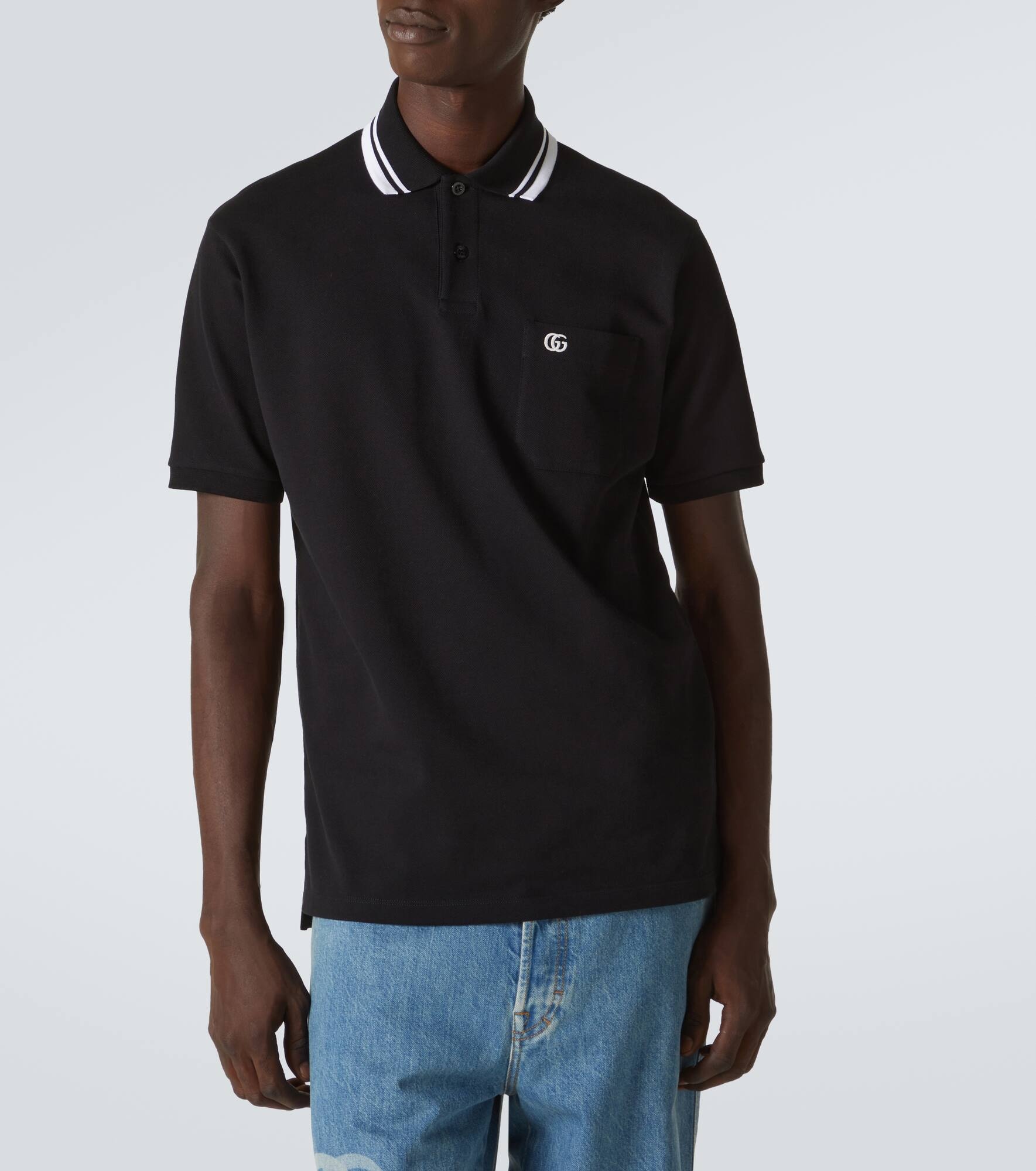 GG Web cotton-blend polo shirt - 3