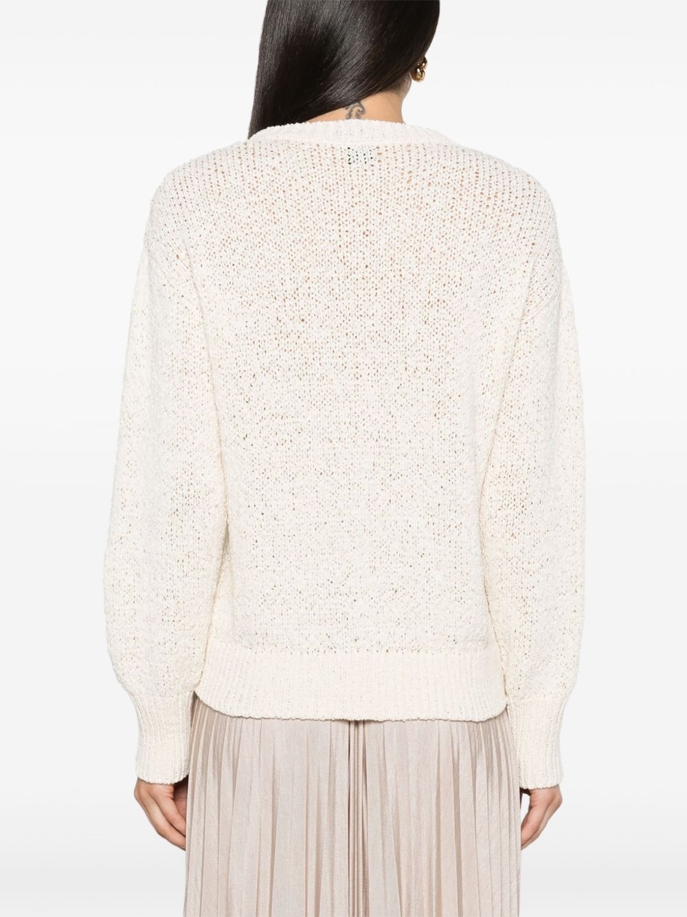3D-knit crew-neck jumper - 4