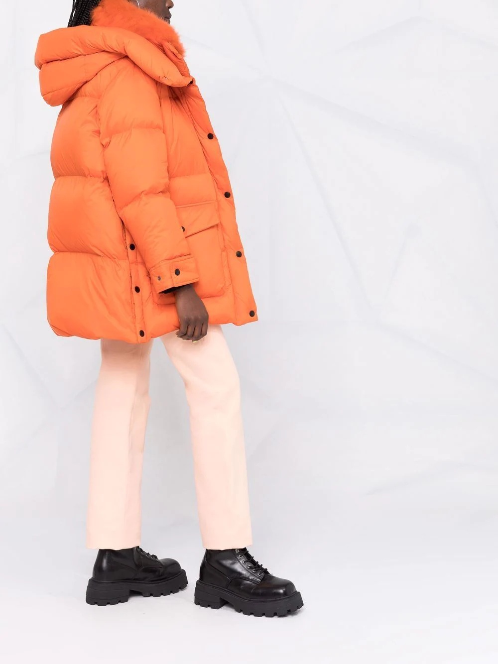hooded parka coat - 6