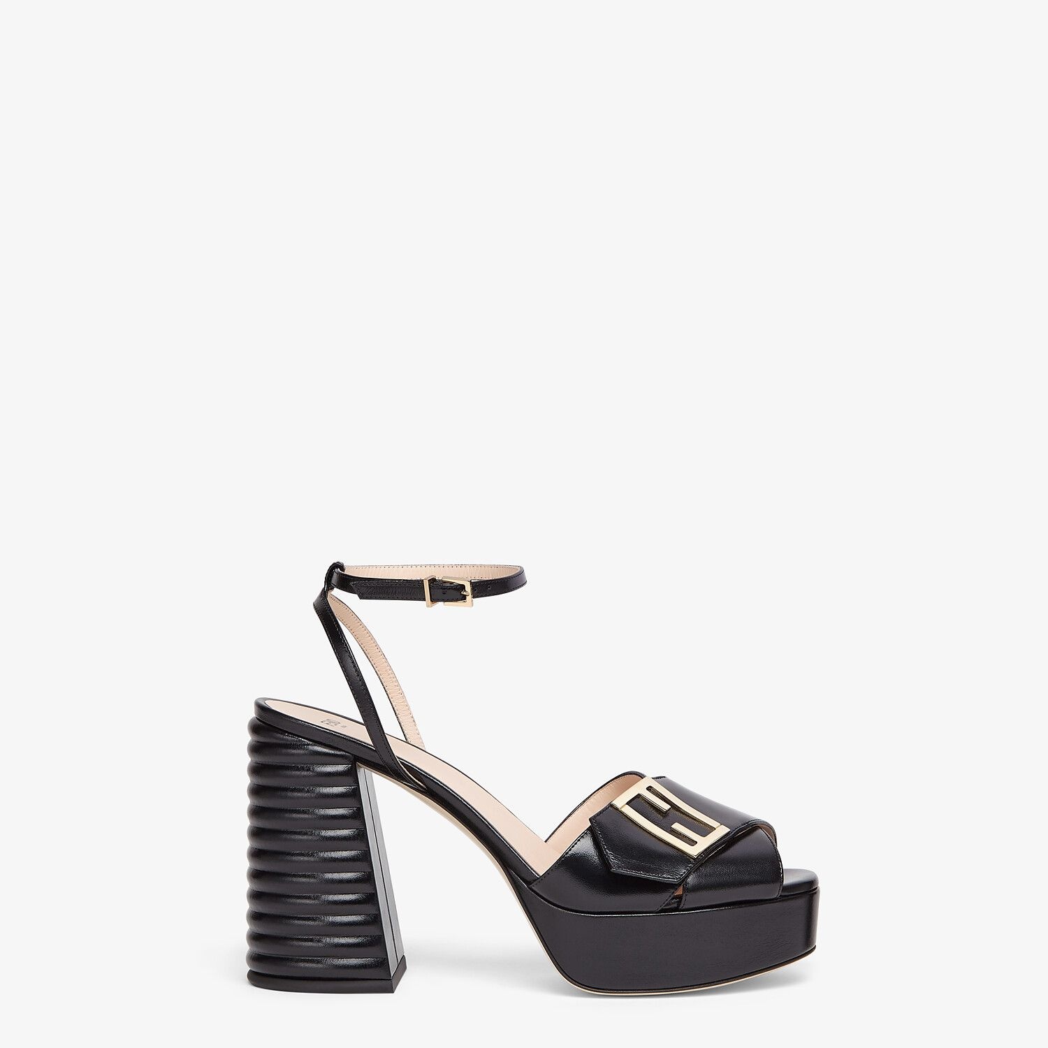 Black leather Promenade Sandals - 1