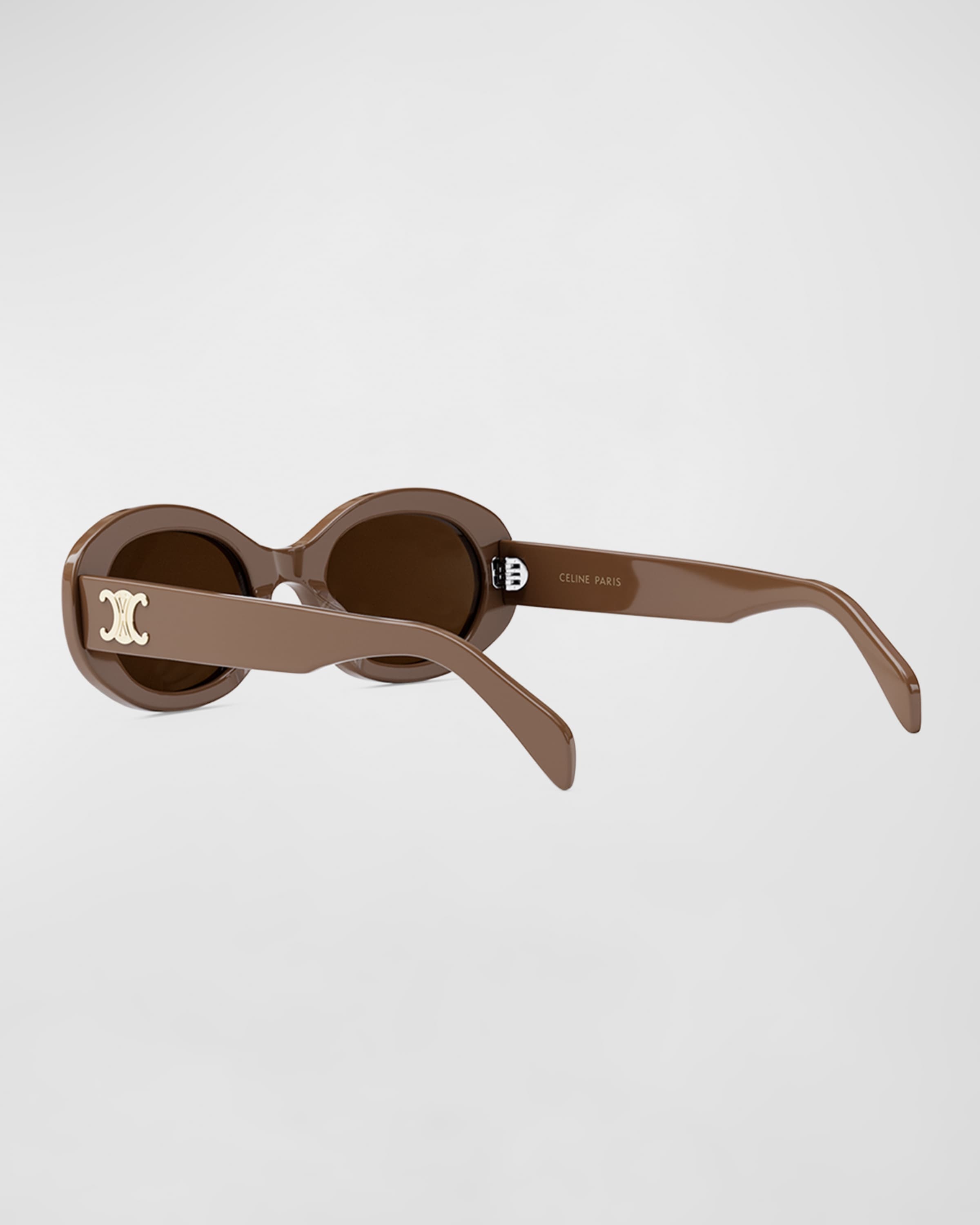 Triomphe Acetate Oval Sunglasses - 2