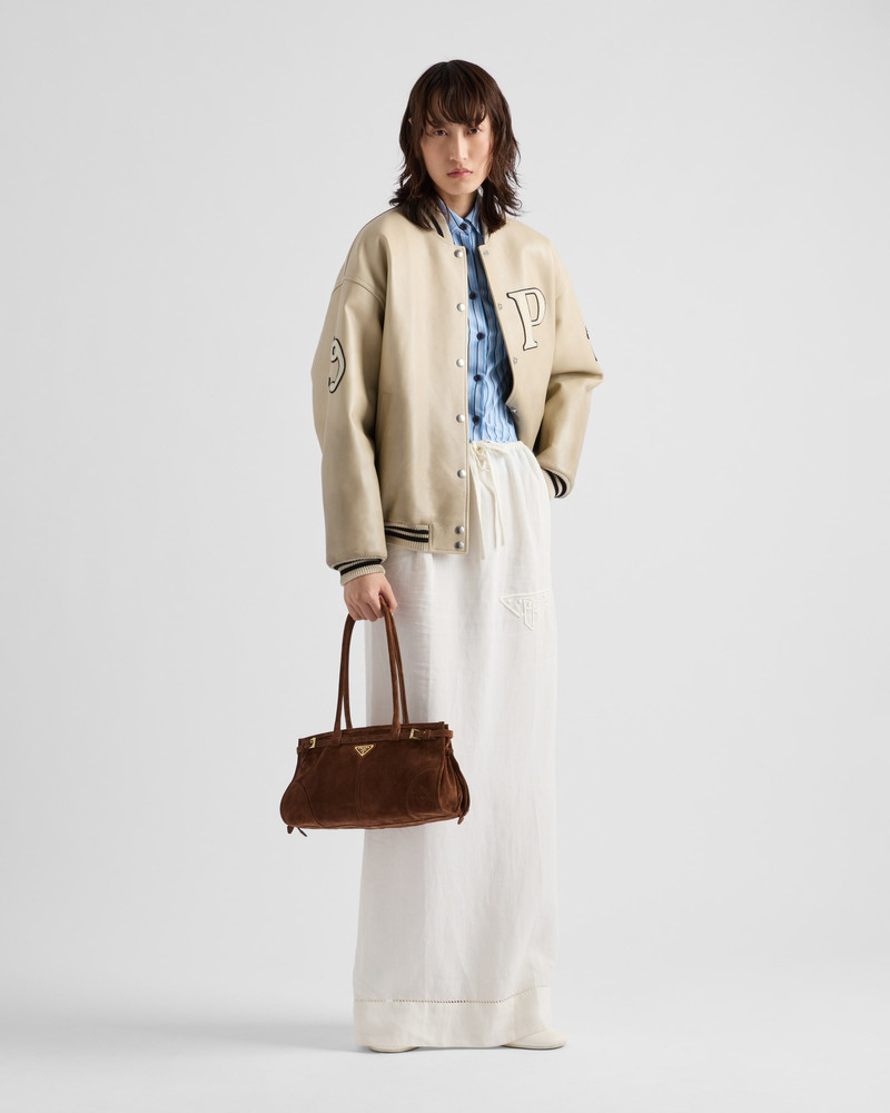 Prada Striped piqué shirt outlook