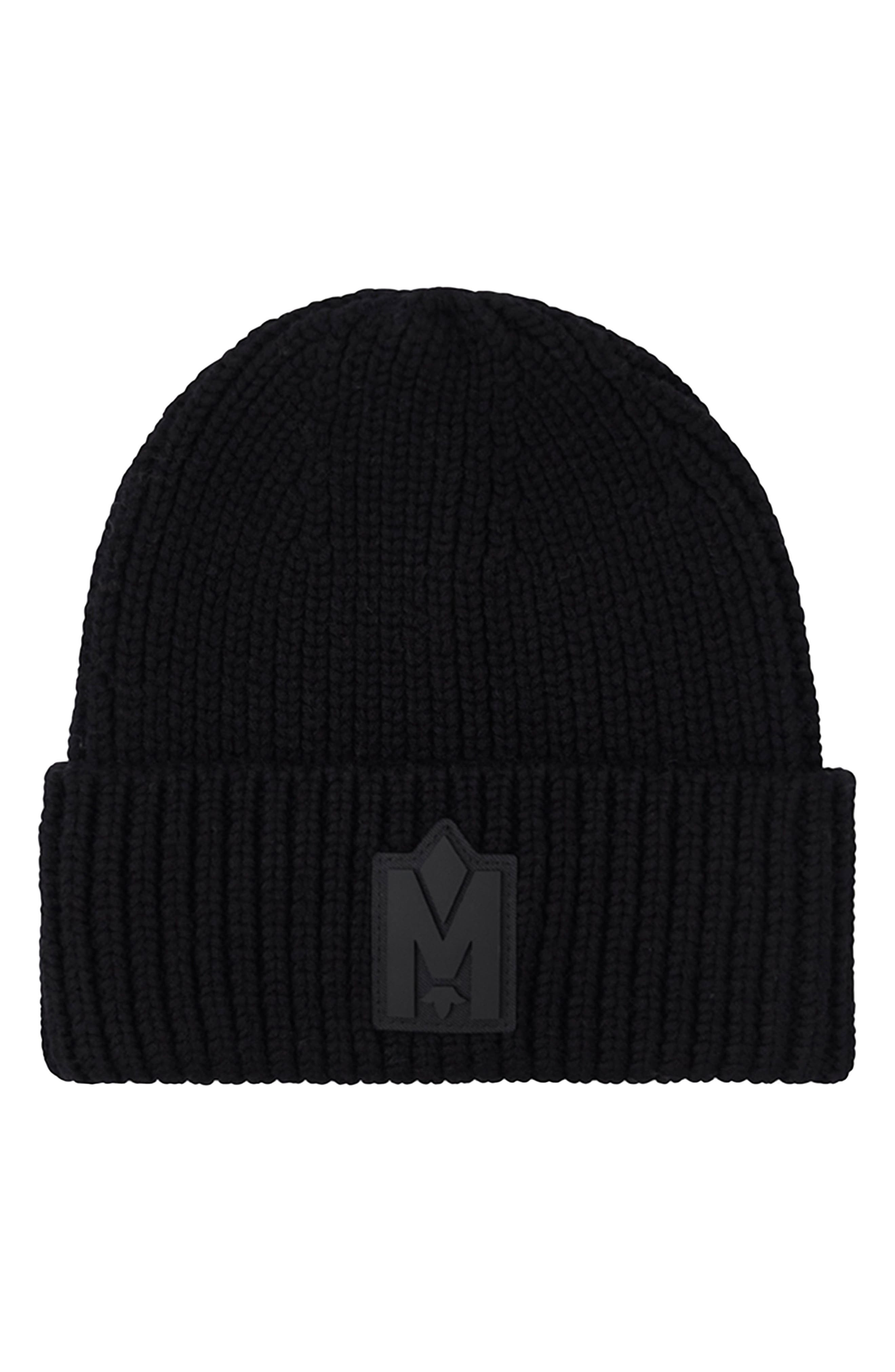 Mackage Jude Wool Blend Cuff Beanie in Black at Nordstrom - 1