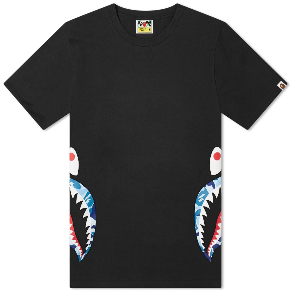 A Bathing Ape ABC Camo Side Shark Tee - 1