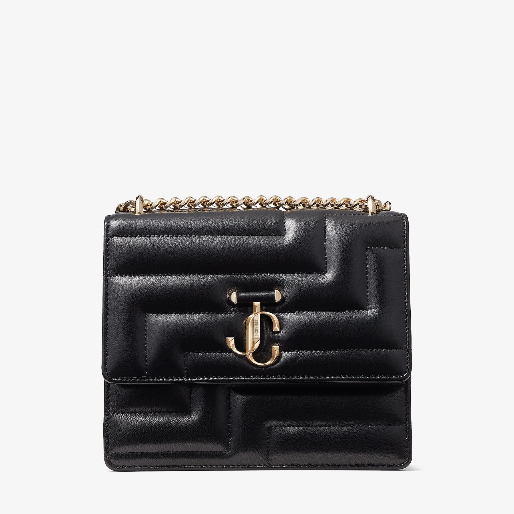 Varenne Avenue Quad
Black Avenue Nappa Leather Bag with Light Gold JC Emblem - 1