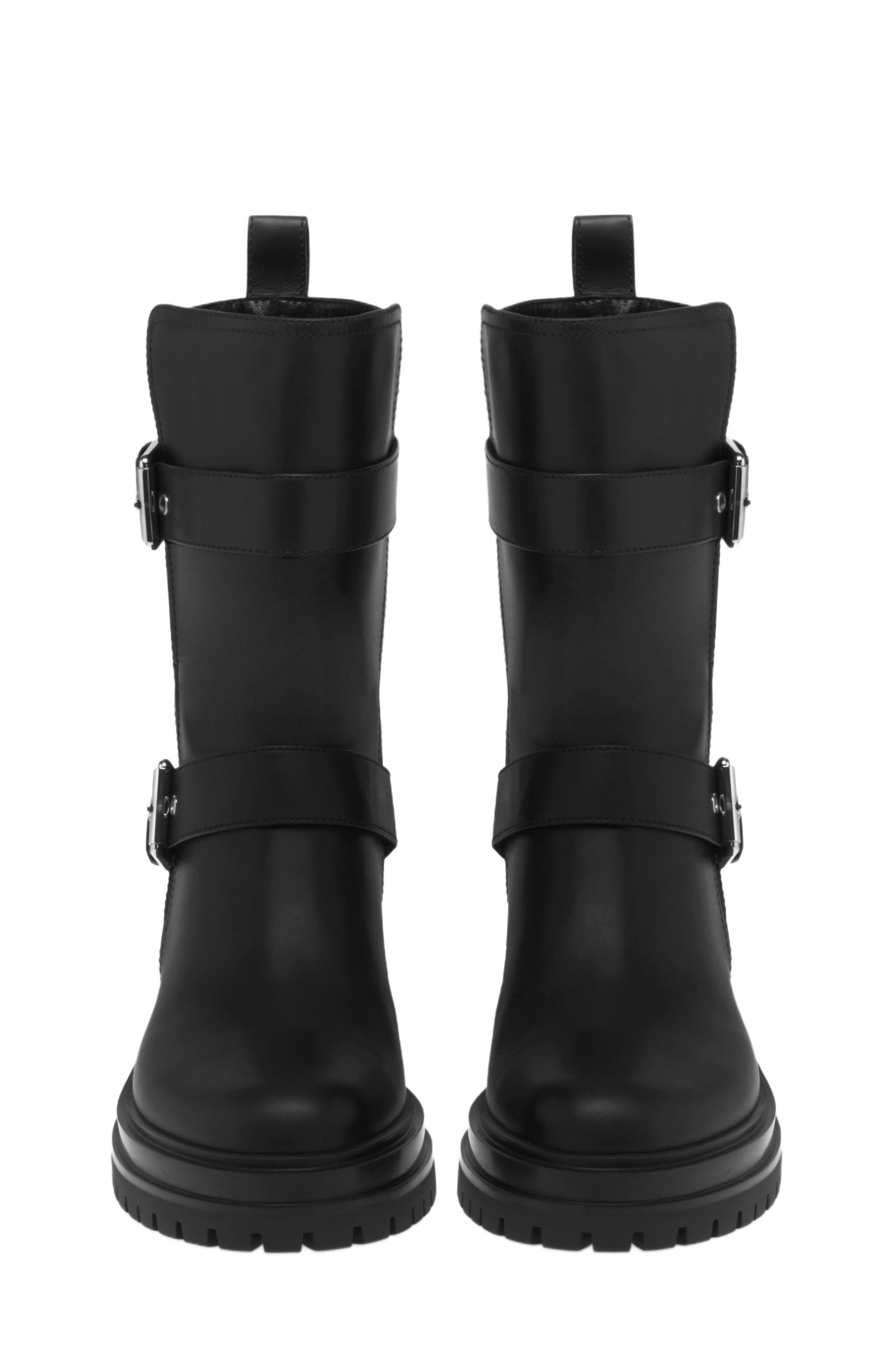 Gianvito Rossi Thiago Biker in Black at Nordstrom - 3