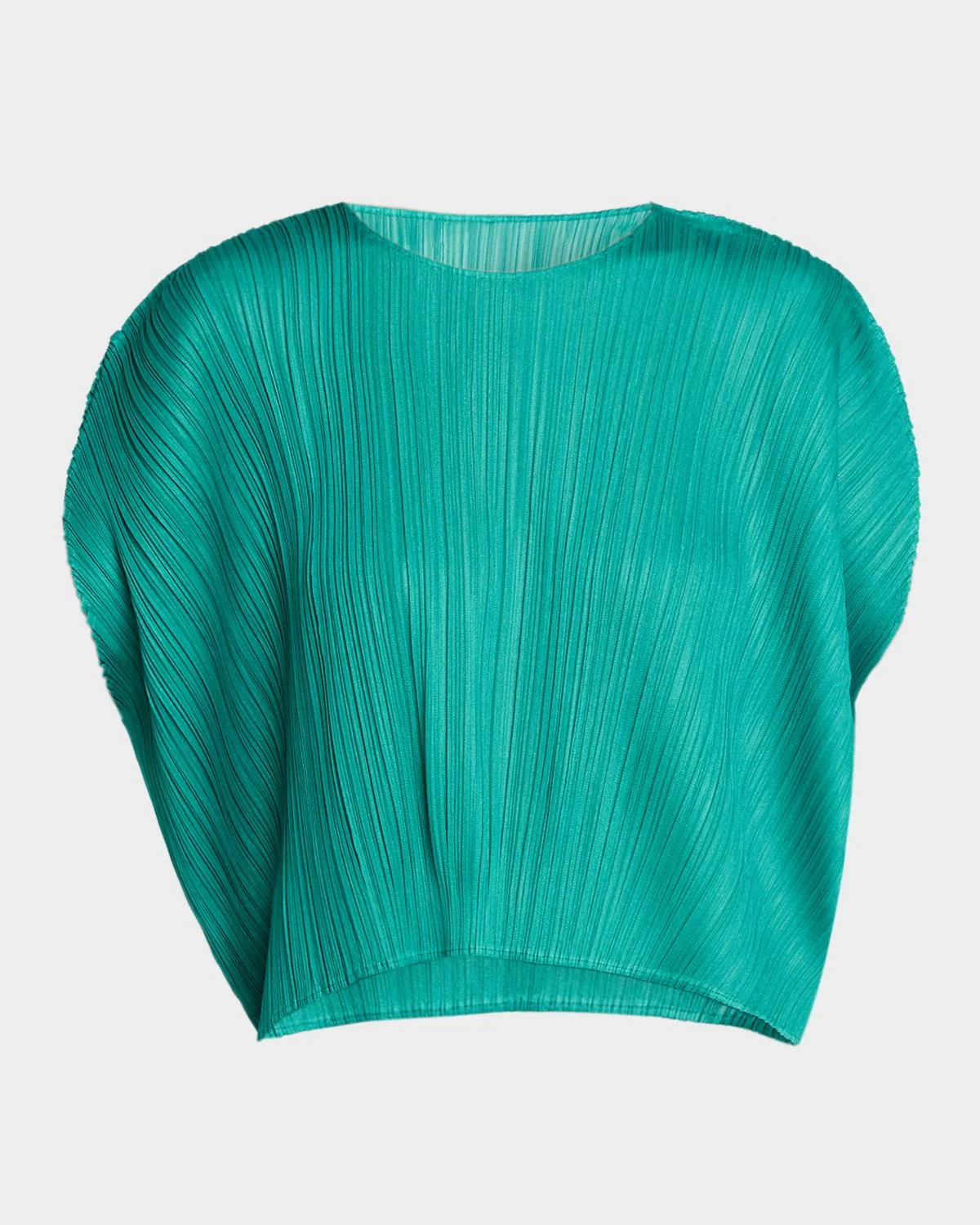 Monthly Colors: July Pleats Short-Sleeve Top - 1