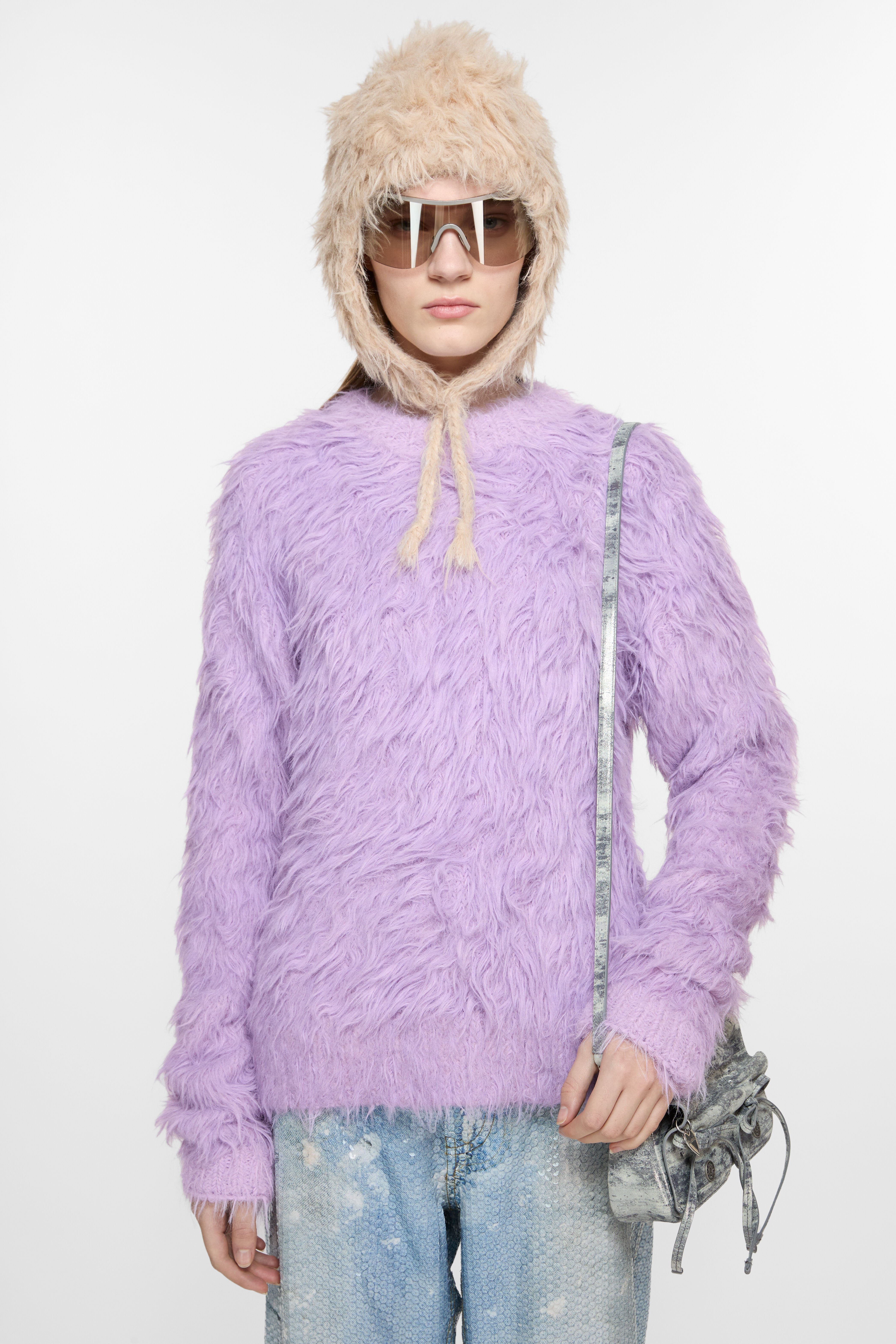 Jumper textured - Purple - 2