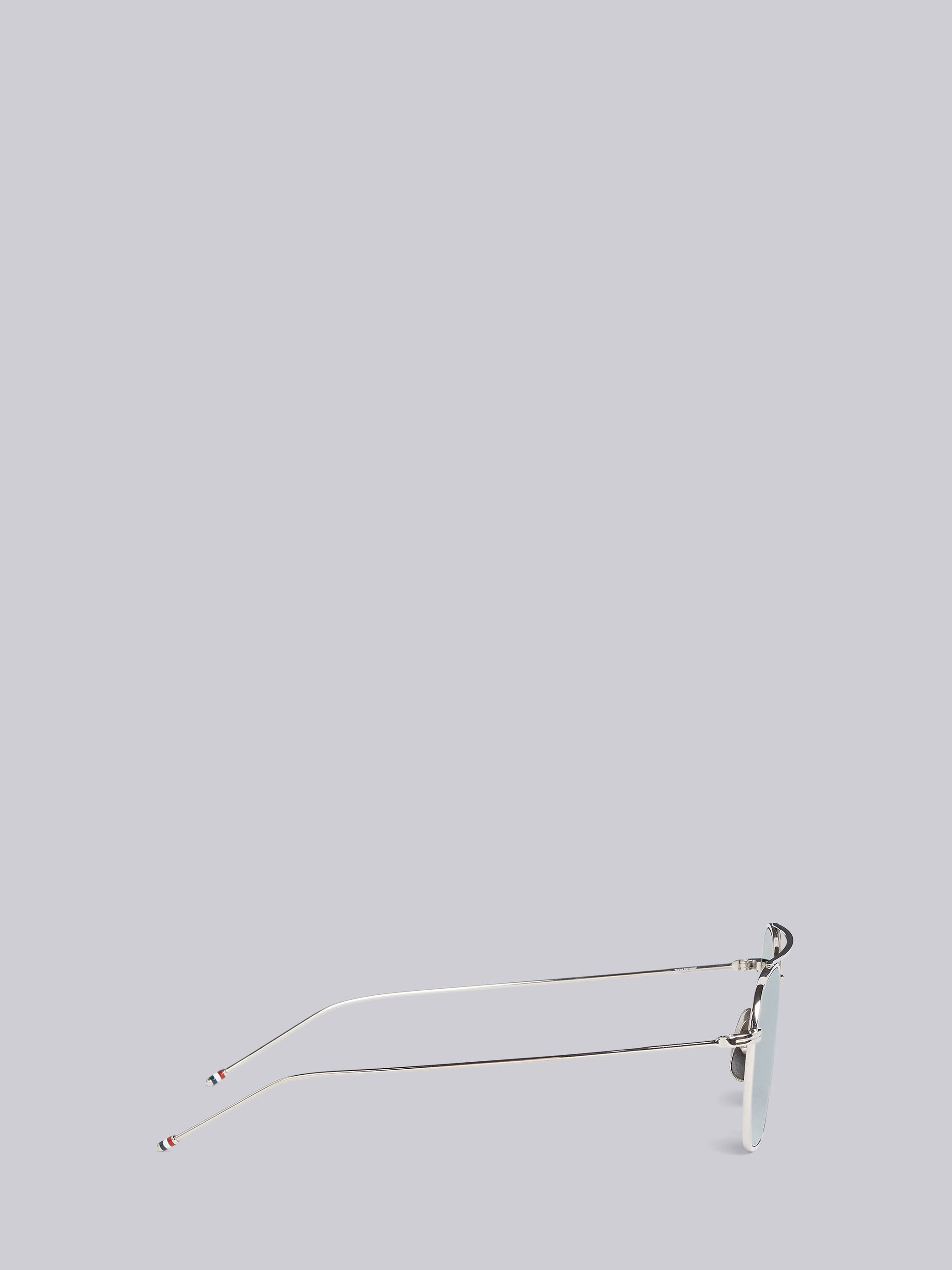 TB907 - Silver Squared Aviator Sunglasses - 3