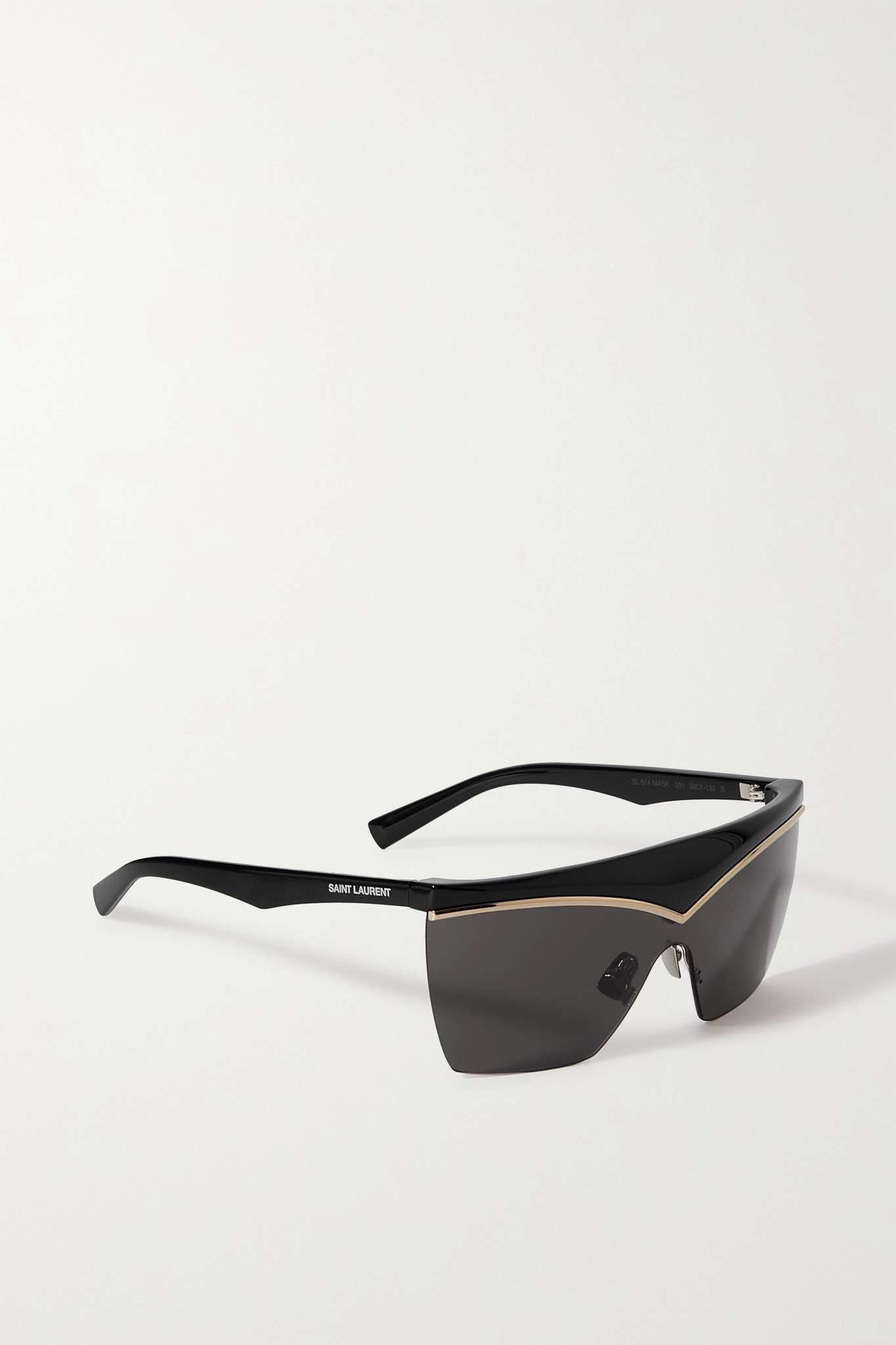 Saint Laurent Black SL 614 Mask Sunglasses