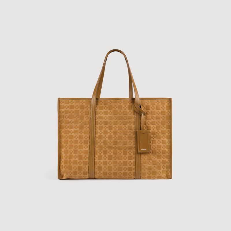 SPLIT LEATHER SHOPPING BAG 1