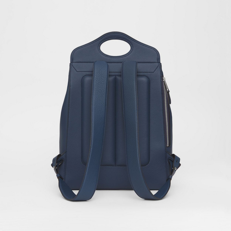 Grainy Leather Pocket Backpack 8