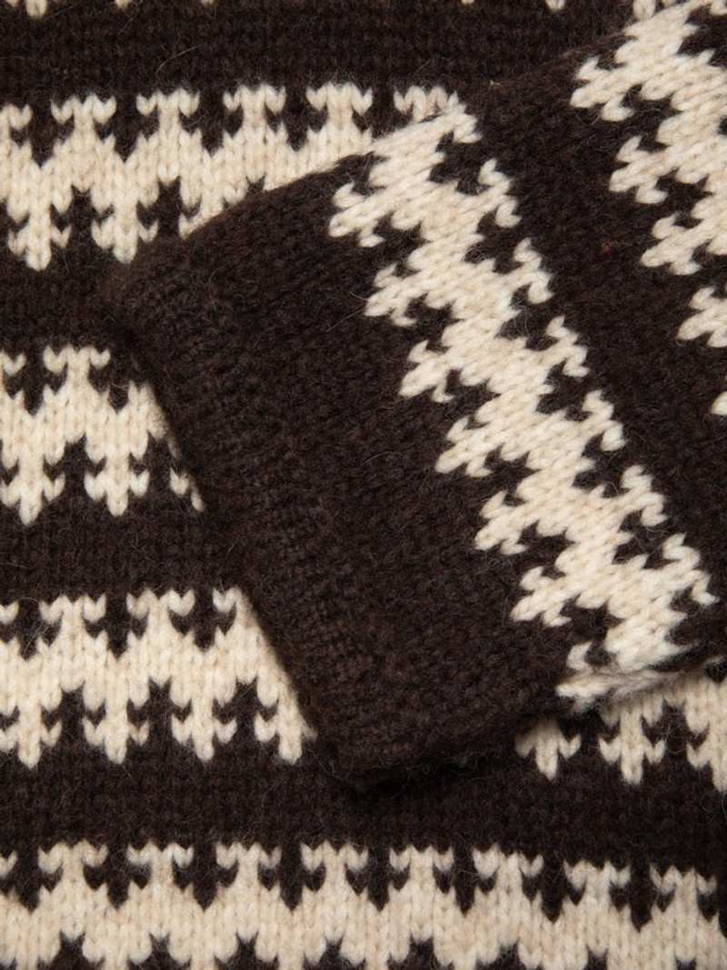 Gerd Fair Isle Alpaca Knit Brown/Beige 7