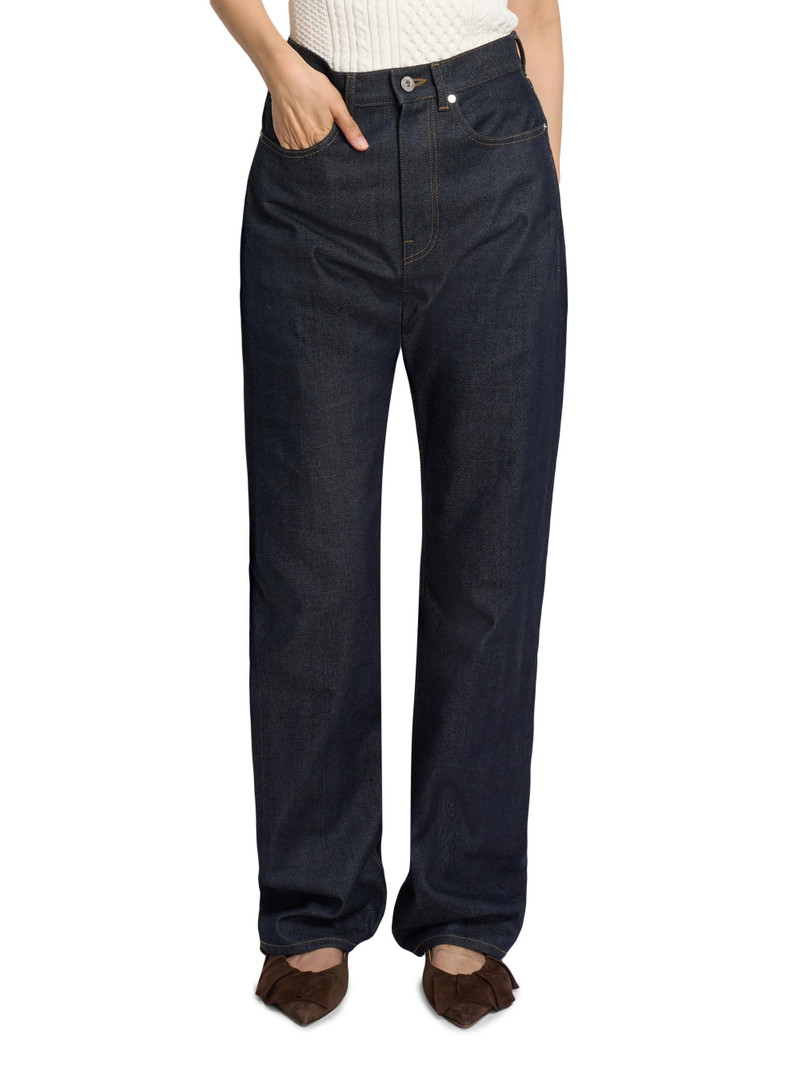 Women's High-Rise Straight-Leg Jeans - Indigo 3