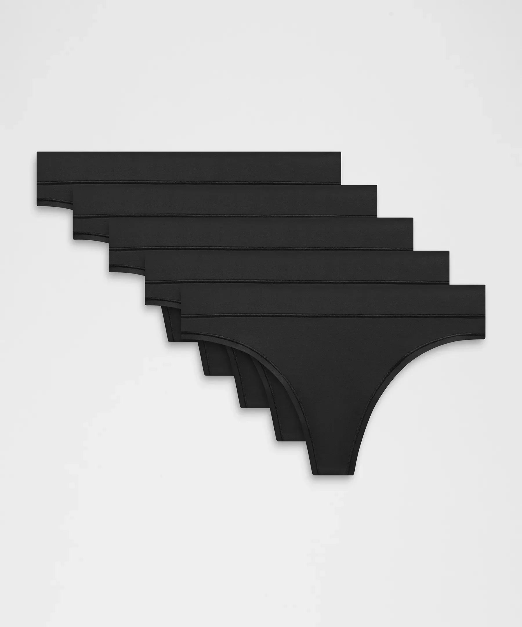 UnderEase Mid-Rise Thong Underwear *5 Pack - 1