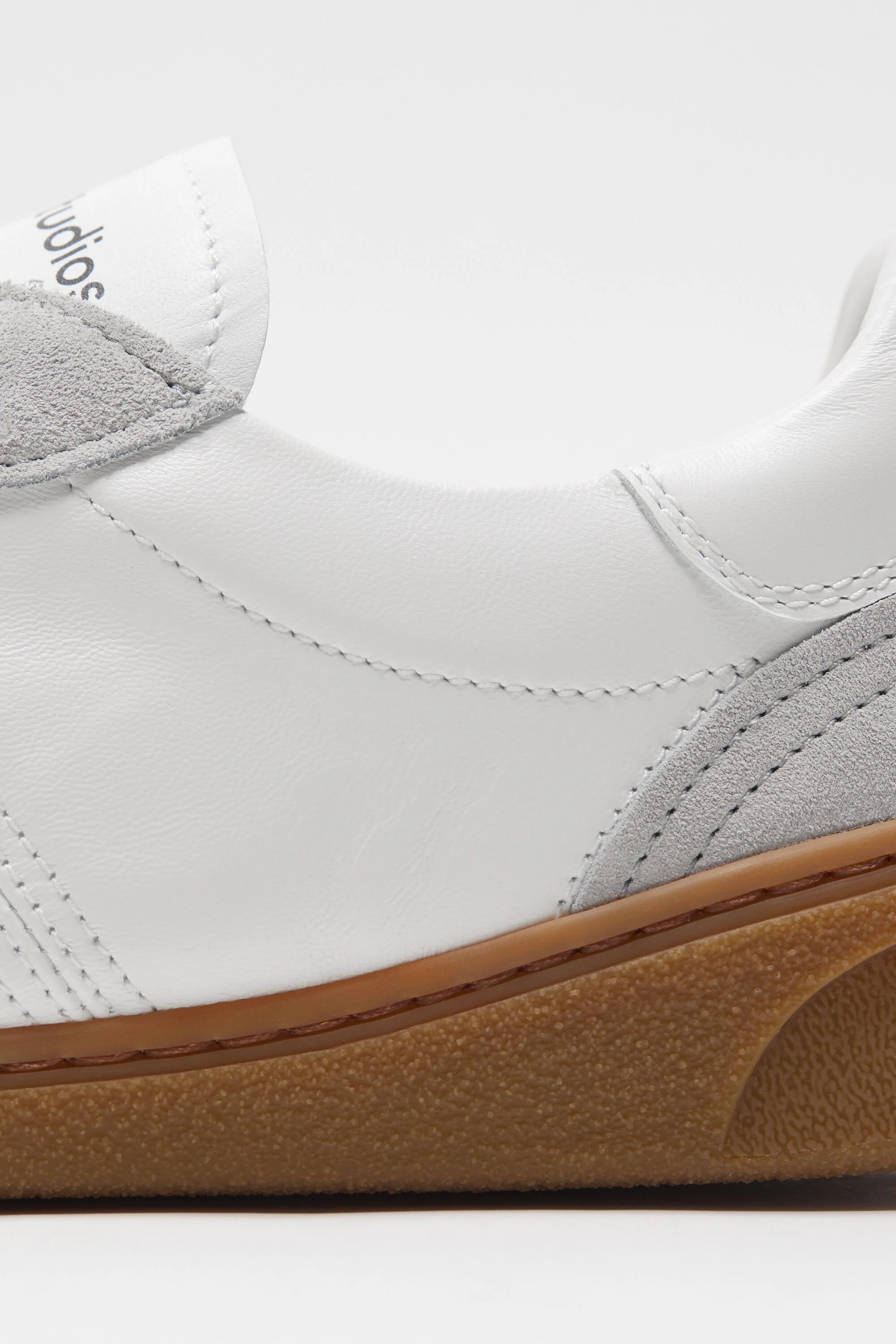 Lace-up sneakers - White/brown - 4