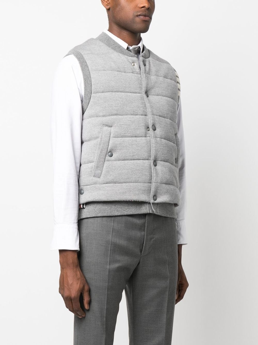 padded-design button-down gilet - 3