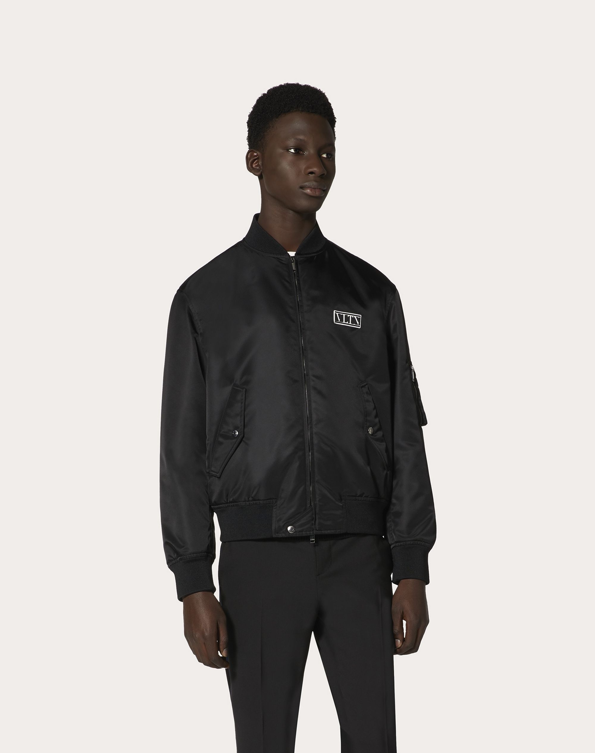 NYLON BOMBER WITH VLTN TAG - 3