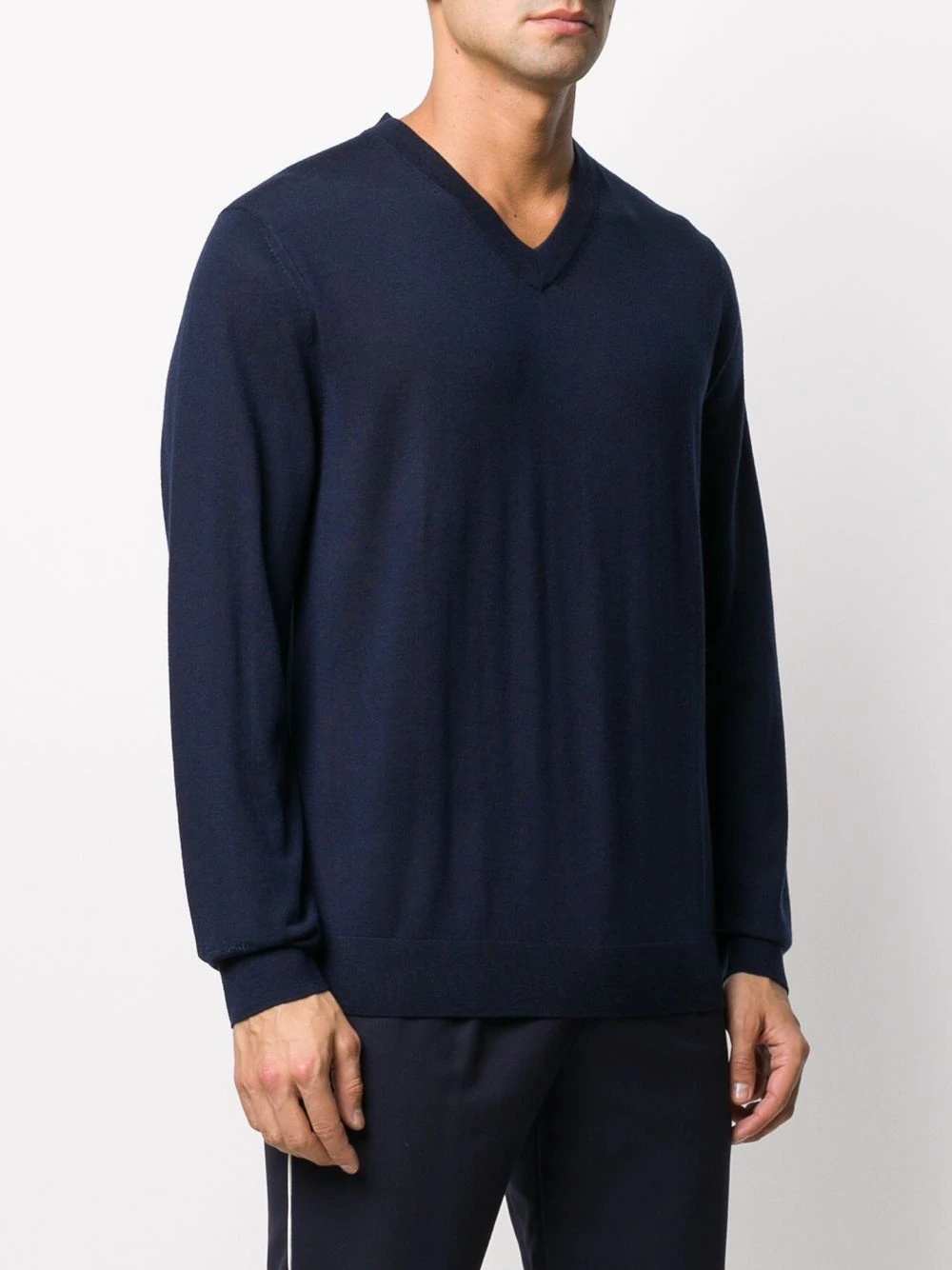 V-neck merino wool jumper - 3