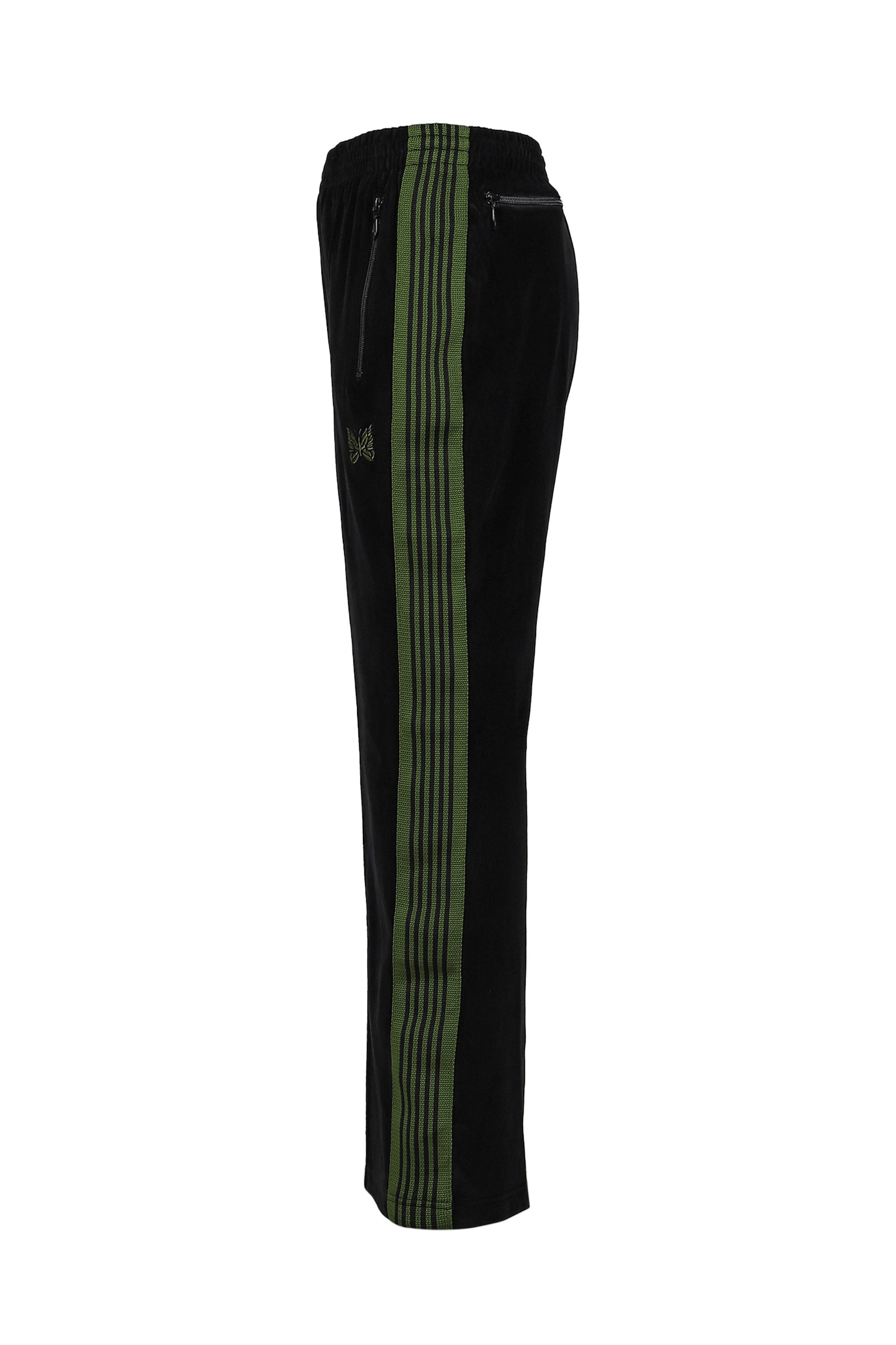 BOOT-CUT TRACK PANT - C/PE VELOUR / BLK - 7