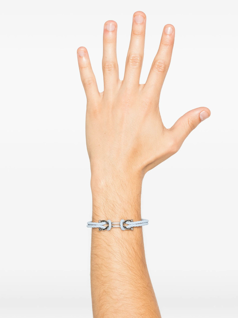 FERRAGAMO Ferragamo Gancini Braided Bracelet outlook