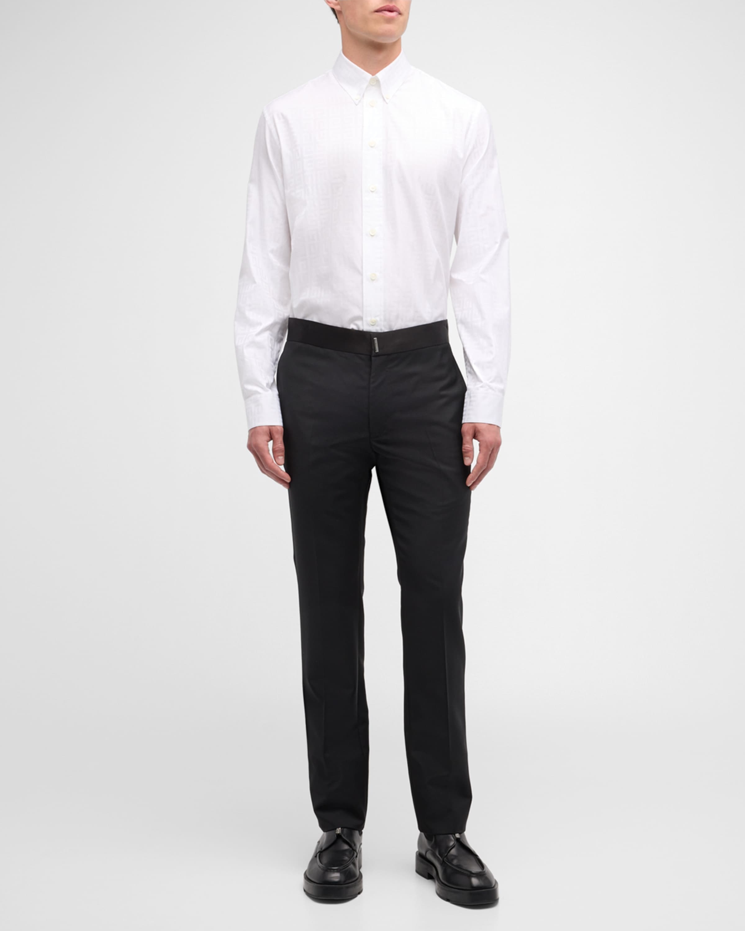 Men's Cotton 4G Jacquard Dress Shirt - 2