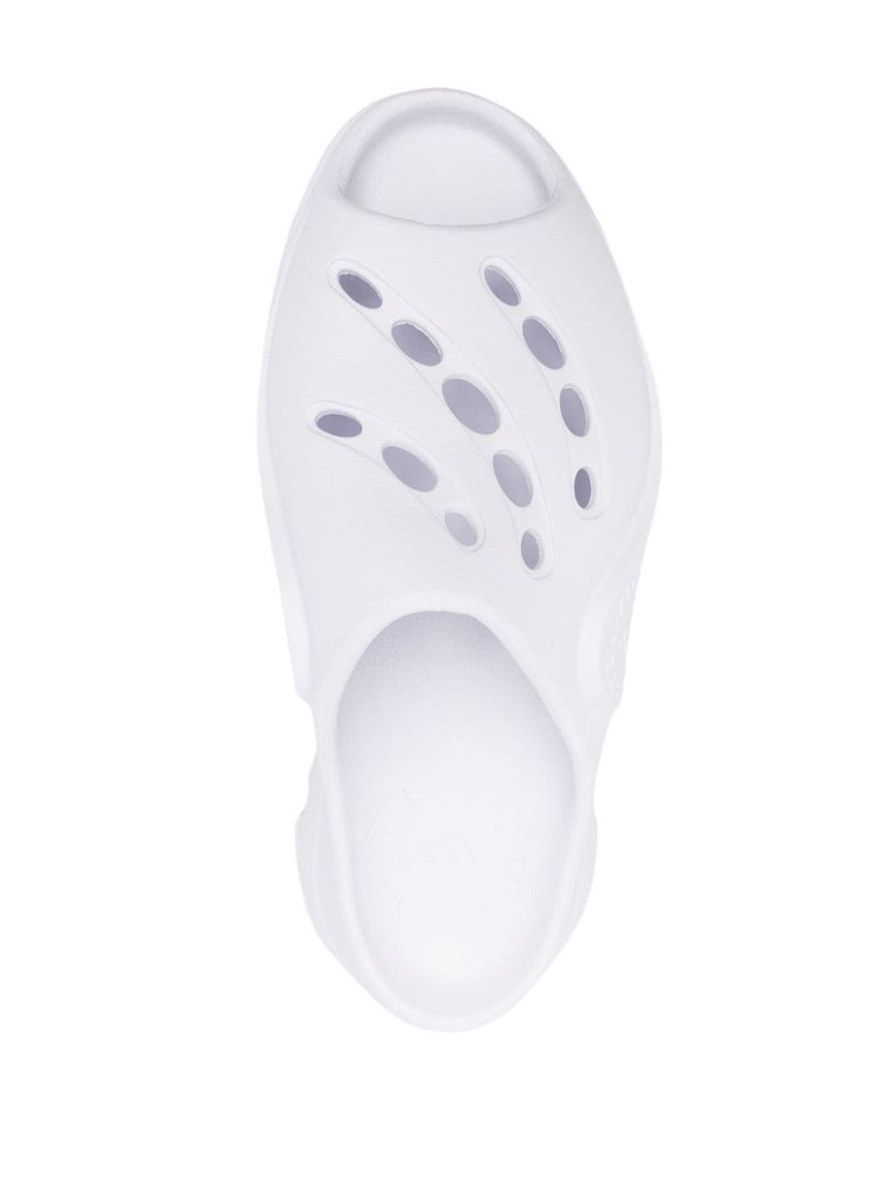 logo-embossed perforated clogs - 4