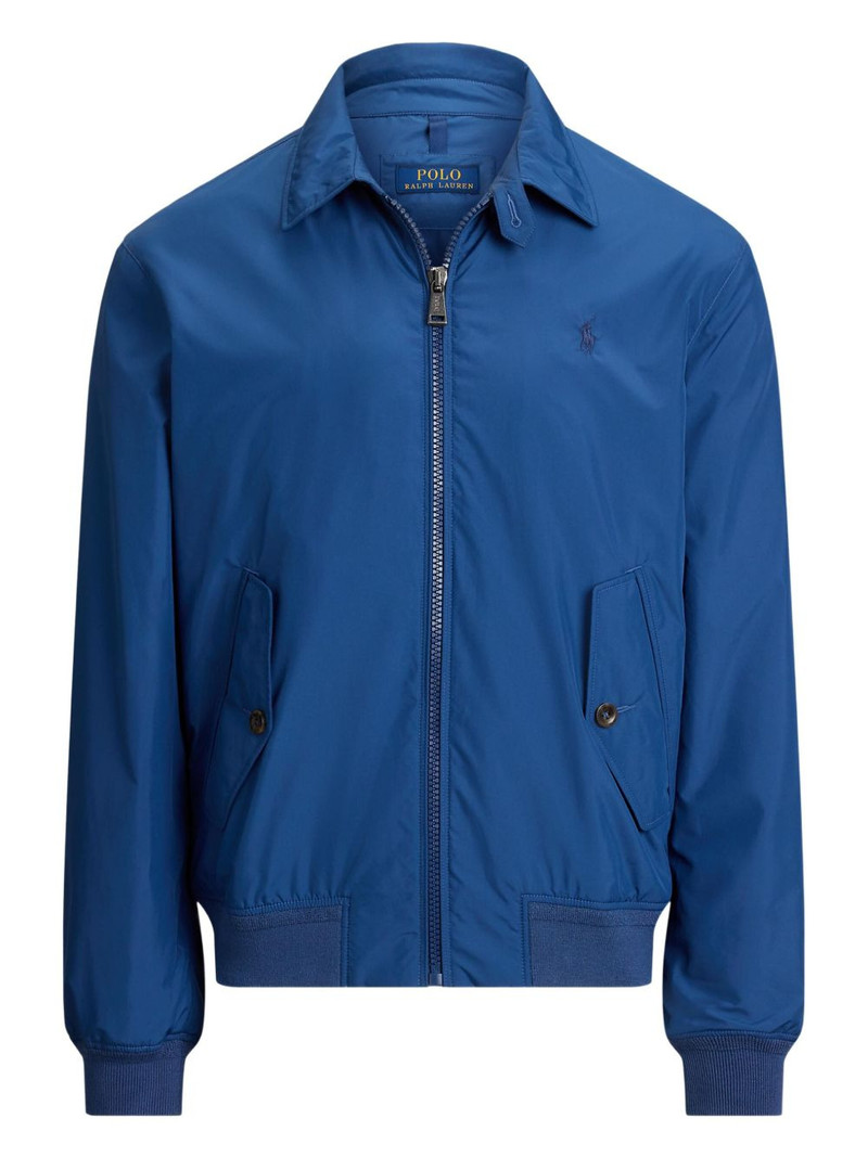 zip-up logo-detail windbreaker 1