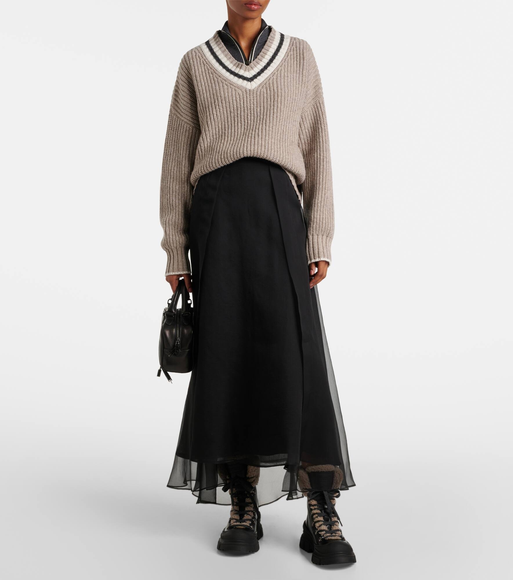 Silk midi skirt - 2